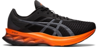 Men s NOVABLAST Black Marigold Orange Running Shoes ASICS