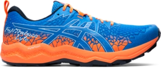 asics orange running shoes