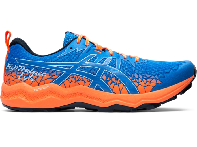 FujiTrabuco Lyte Men Directoire Blue Shocking Orange Men s Trail Running Shoes ASICS United States