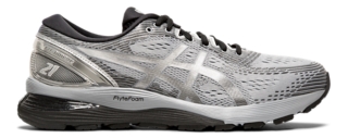 Men's GEL-NIMBUS 21 Platinum | Sheet Rock/ Silver | Running Shoes | ASICS