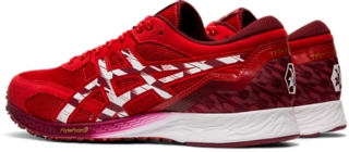 Men s TARTHEREDGE TENKA Speed Red White Running Shoes ASICS