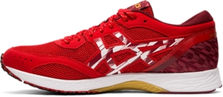 Men s TARTHEREDGE TENKA Speed Red White Running Shoes ASICS