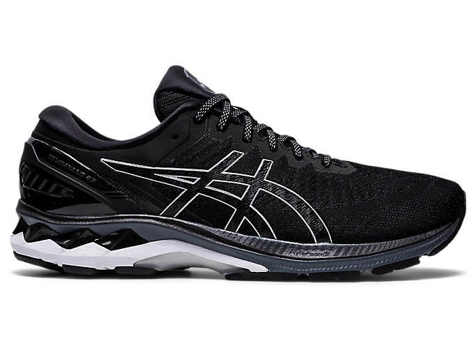 Image 1 of 7 of GEL-KAYANO 27 color Black/Pure Silver