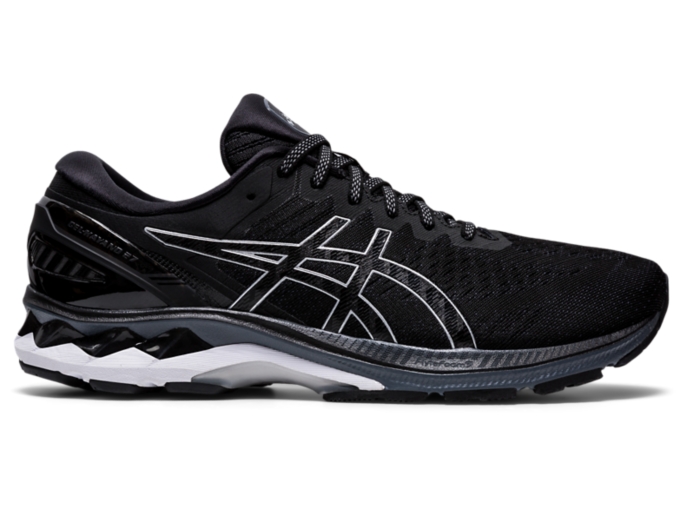 Men's GEL-KAYANO 27 | Black/Pure Silver | Running Shoes | ASICS