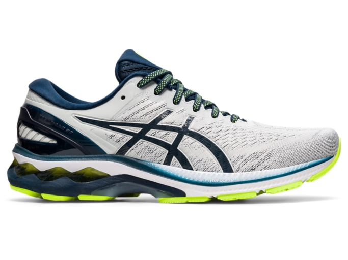 Men s GEL KAYANO 27 Glacier Grey French Blue Running ASICS