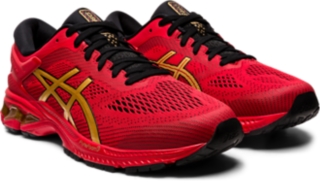 GEL KAYANO 26 Men Classic Red Pure Gold Men s Running Shoes ASICS United States