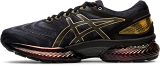 Men s GEL NIMBUS 22 Platinum Black Pure Gold Running Shoes ASICS