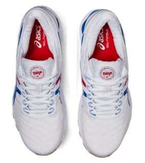 Asics gel nimbus best sale 22 white electric blue