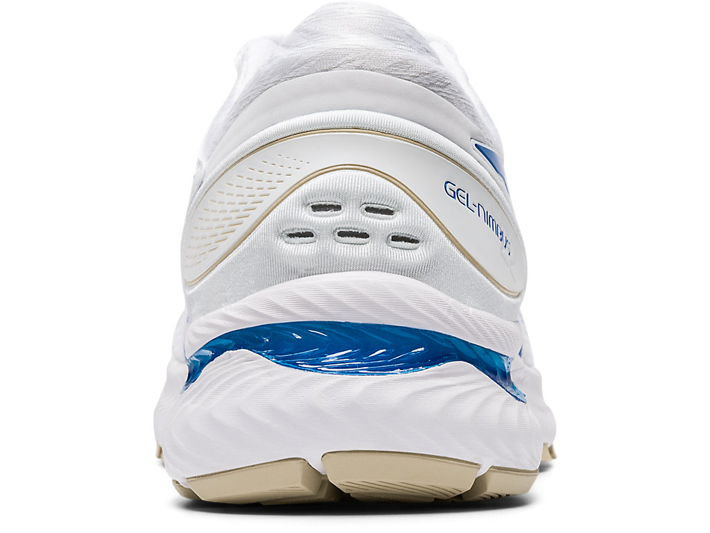Men's GEL-NIMBUS 22 | White/Electric Blue | Running Shoes | ASICS