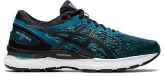 Men's GEL-NIMBUS 22 Knit | Magnetic Blue/Black | Running Shoes | ASICS