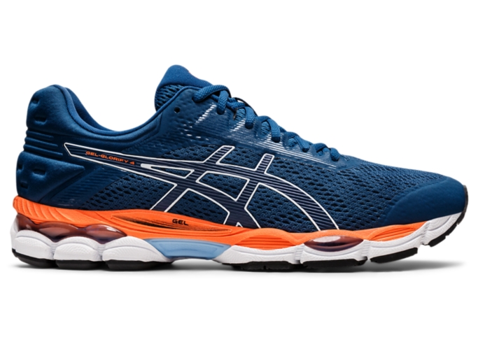 GEL GLORIFY 4 Men Mako Blue White Men s Running Shoes ASICS United States