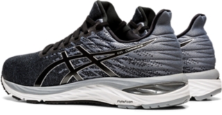 Men s GEL CUMULUS 21 Black Pure Silver Running Shoes ASICS