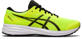 yellow asics running shoes