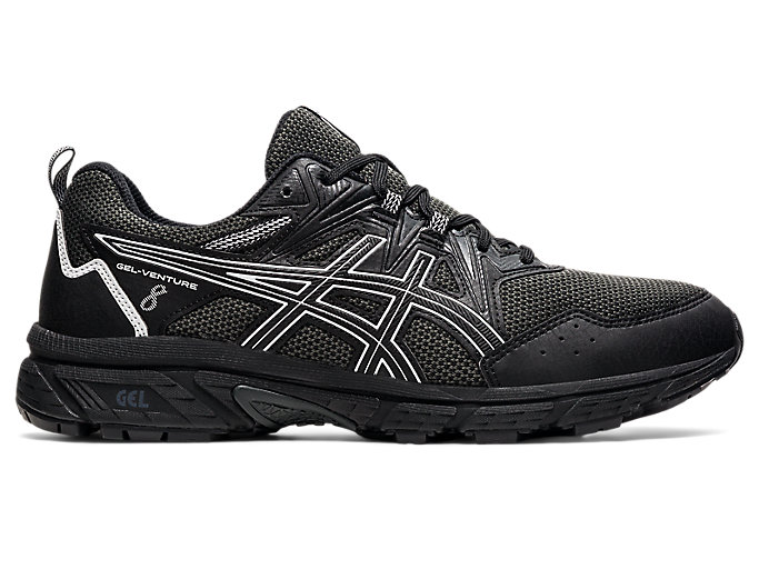 Image 1 of 7 of Men's Black/White GEL-VENTURE 8 Men's Trail Running Shoes & Trainers