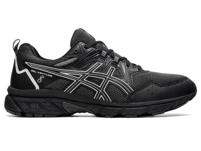 GELVENTURE 8 Men Black/White Men's Trail Running Shoes ASICS