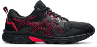 Men's GEL-VENTURE 8 | Black/Electric Red | Trail Running Shoes | ASICS