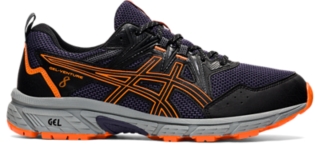 Grey and deals orange asics