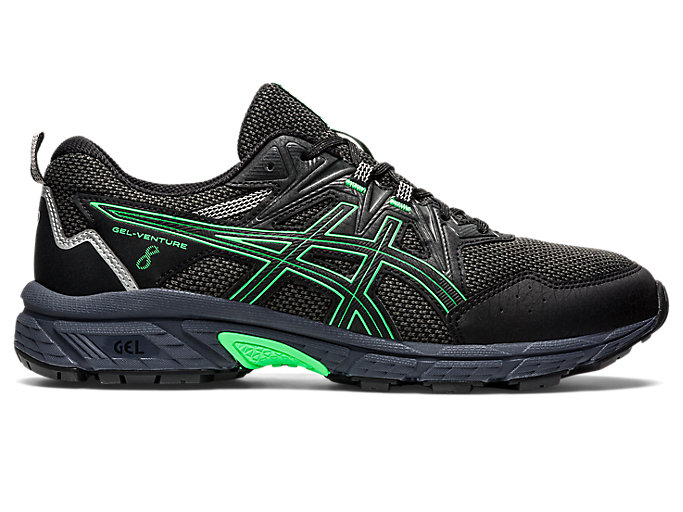 mosquito fusible ayer UNISEX GEL-VENTURE™ 8 | Black/New Leaf | Trail | ASICS Outlet