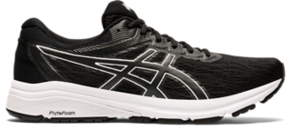 Black asics running shoes mens sale