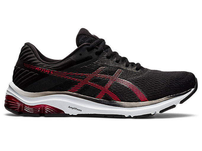 Image 1 of 7 of Homme Black/Electric Red GEL-FLUX 6 Chaussures Running Pour Hommes