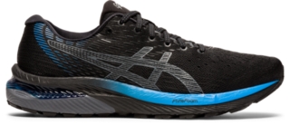 Men's GEL-CUMULUS 22 | Black/Directoire Blue | Running Shoes | ASICS