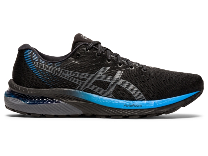 Men's GEL-CUMULUS 22 | Black/Directoire Blue | Running Shoes | ASICS