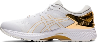 White and gold deals asics