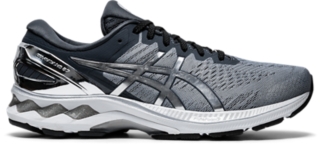 asics silver running shoes