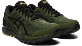 Circus Onderzoek Spektakel Men's GEL-CUMULUS 22 GTX | Smog Green/Black | Running Shoes | ASICS