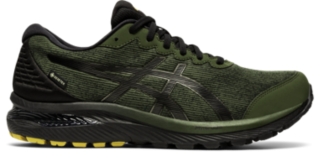 Men's GEL-CUMULUS 22 G-TX | SMOG GREEN/BLACK | Running Shoes | ASICS