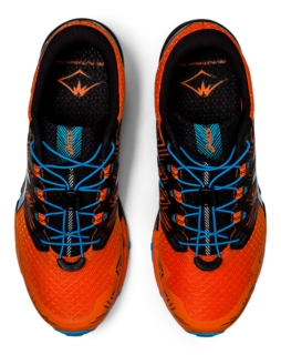 Men's GEL-FUJITRABUCO SKY | Marigold Orange/Digital Aqua | Trail 