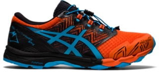 Men's GEL-FUJITRABUCO SKY | Marigold Orange/Digital Aqua | Trail Running Shoes |