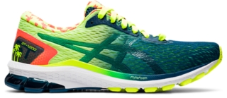 Men's GT-1000 9 | Safety Yellow/Mako Blue | Running Shoes | ASICS