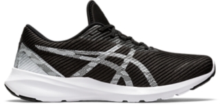 Black and white asics running clearance shoes