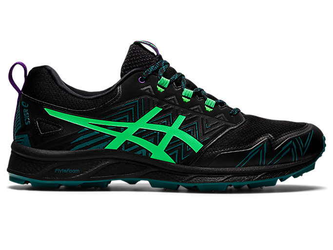 Image 1 of 7 of Men's Black/New Leaf GEL-FujiSetsu 3 G-TX Men's Trail Running Shoes