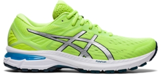 asics running shoes green