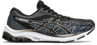 Men's GEL-PULSE 12 Knit | Black/White | Running Shoes | ASICS