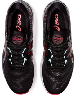 precisamente Reproducir Encogerse de hombros Men's GEL-NIMBUS™ 23 | Black/Electric Red | Running | ASICS Outlet