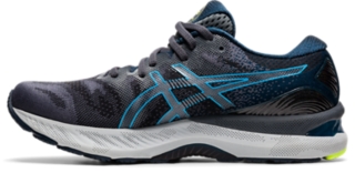 Men's GEL-NIMBUS 23 | Carrier Grey/Digital Aqua | Running Shoes