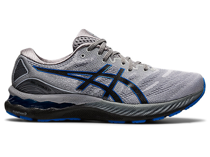Image 1 of 7 of Men's Piedmont Grey/Electric Blue GEL-NIMBUS™ 23 Chaussures Running Pour Hommes