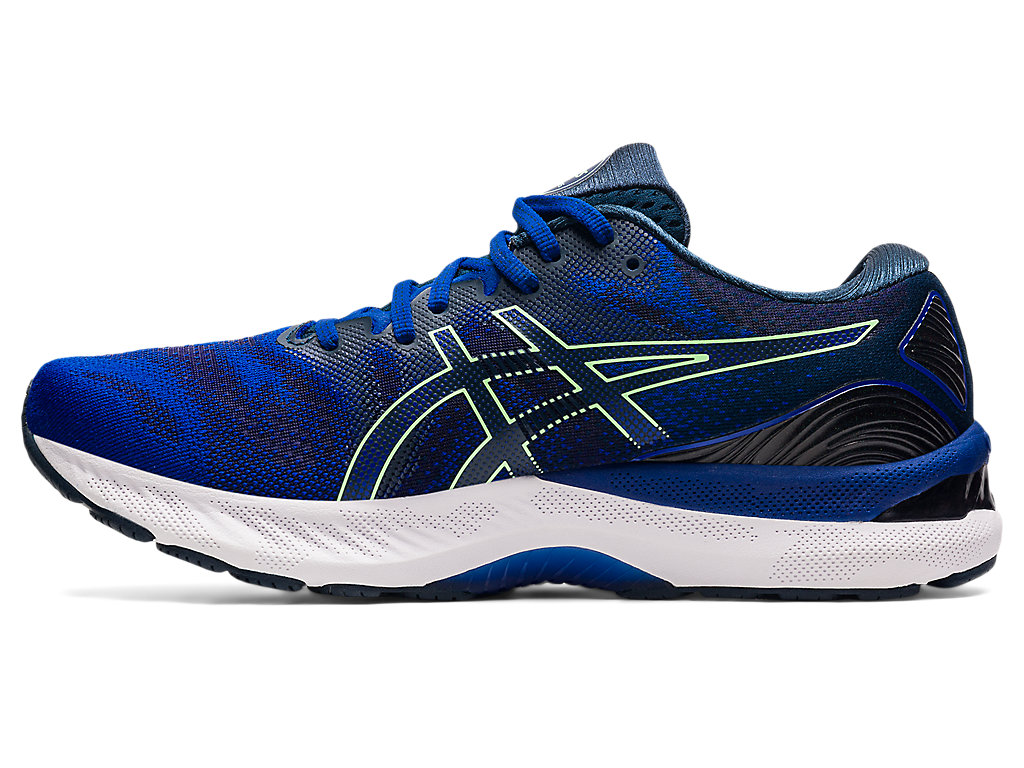 Calibre en cualquier sitio Cumplimiento a Men's GEL-NIMBUS 23 | Monaco Blue/Bright Lime | Running Shoes | ASICS