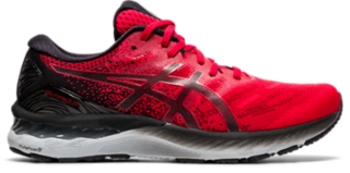 asics gel red and black