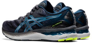 enfocar sucesor incrementar Men's GEL-NIMBUS 23 (4E) | Carrier Grey/Digital Aqua | Running Shoes | ASICS