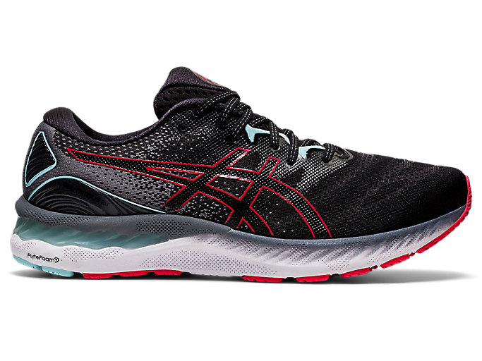 Image 1 of 7 of GEL-NIMBUS 23 (2E) color Black/Electric Red