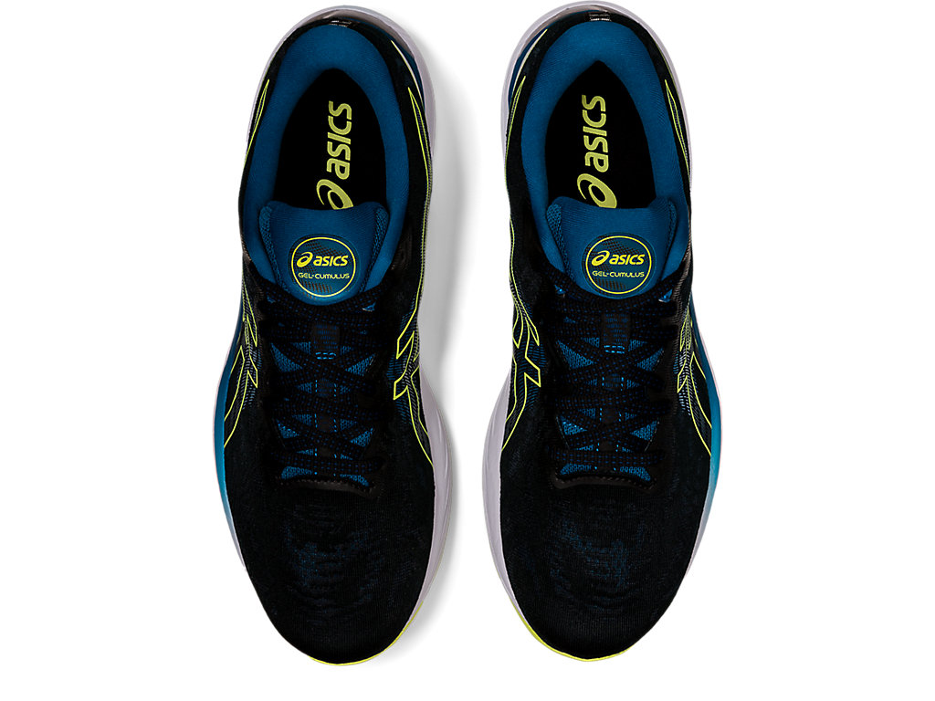 Men's GEL-CUMULUS 23 | Black/Glow Yellow | Running Shoes | ASICS
