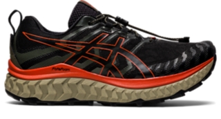 Men's TRABUCO MAX | Black/Cherry Tomato | Trail Running Shoes | ASICS