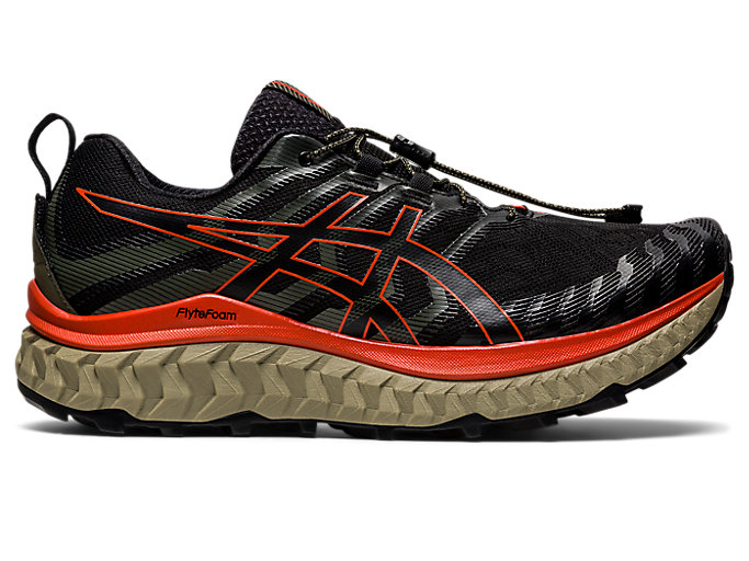 Image 1 of 7 of Men's Black/Cherry Tomato TRABUCO MAX Men's Trail Running Shoes & Trainers