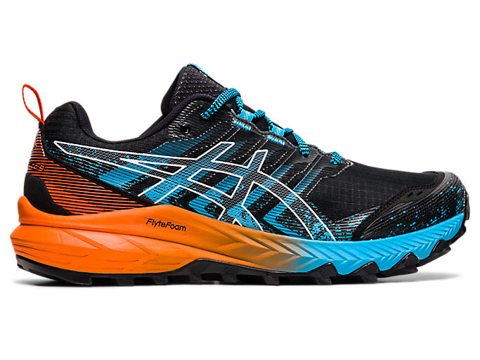 الحمضيات Men's GEL-TRABUCO 9 | Black/White | Trail Running Shoes | ASICS الحمضيات