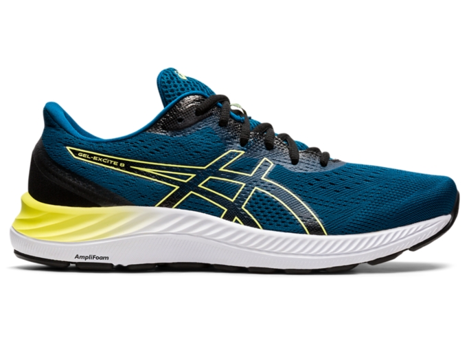 Men's GEL-EXCITE 8 | Deep Sea Teal/Glow Yellow | Running Shoes | ASICS