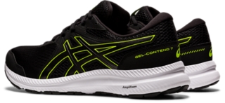 Men's GEL-CONTEND 7 EXTRA WIDE | Black/Hazard Green | Running Shoes |